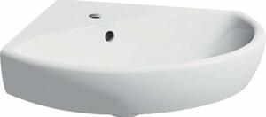 Rohové umývadielko Geberit Selnova 59x56 cm otvor pre batériu uprostred 501.050.00.5