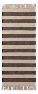 Čierny/krémovobiely obojstranný/ručne tkaný jutový behúň 80x200 cm Playa – Hanse Home
