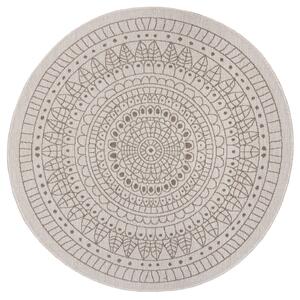 NORTHRUGS - Hanse Home koberce Kusový koberec Twin-Wendeteppiche 105475 Linen kruh – na von aj na doma - 100x100 (priemer) kruh cm