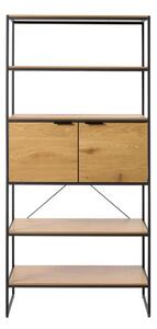 Knižnica v dekore duba v prírodnej farbe 90x190x40 cm Cesura – Unique Furniture