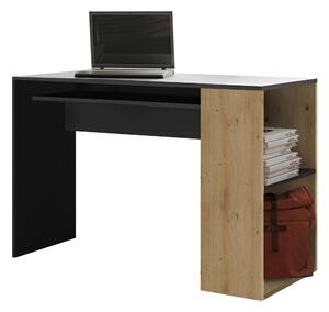 PÍSACÍ STÔL, grafitová, dub artisan, 113.9/75,5/50 cm Carryhome - Kancelárske stoly