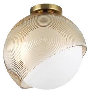 Ideal Lux - Stropné svietidlo BLOOM 1xE27/42W/230V, priemer 30 cm, zlaté/dymovo-béžové
