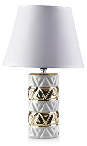 Mondex Lampa Lara Diamond 41 cm biela/ zlatá