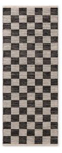 Čierny/krémovobiely obojstranný/ručne tkaný behúň s prímesou juty 80x200 cm Rex – Hanse Home