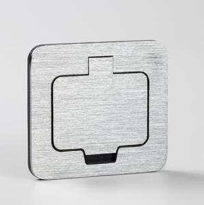 Brilagi - Vstavaná kuchynská zásuvka INBOX IP55, matný chróm, obdĺžniková