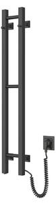 Elektrický sušiak na uteráky SILOUETTE 187W/230V 101,1 cm IP44 čierna pravá hran