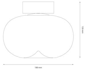 LED Stropné svietidlo VASO LED/4W/230V pr. 18 cm zlatá/dymová