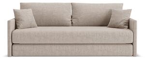 Svetlohnedá ženilková rozkladacia pohovka 209 cm Shannon – Cosmopolitan Design