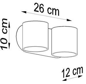 Sollux SL.0659 - Nástenné bodové svietidlo ORBIS 2xG9/40W/230V biela