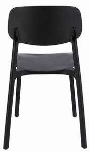 Dekorstudio Dekorstudio Plastová stolička LARA čierna