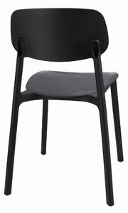 Dekorstudio Dekorstudio Plastová stolička LARA čierna