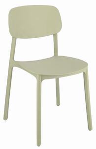 Dekorstudio Plastová stolička LARA šalviovozelená