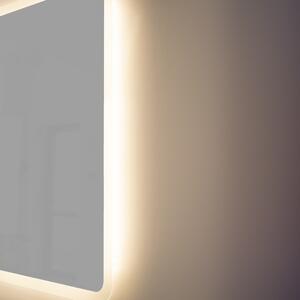 Zrkadlo S Pieskovaným Okrajom A Integrovaným Led Osvetlením 100x70