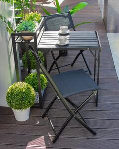 Dekorstudio Balkónový skladací set na malý balkón 2x stolička a stôl