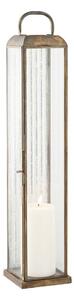 Kovový/sklenený lampáš (výška 60 cm) Herslev – House Nordic