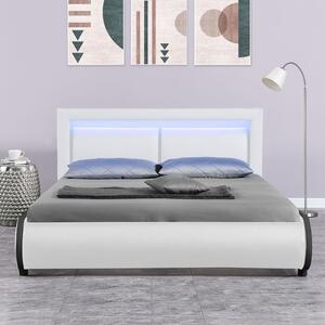 Čalúnená posteľ Murcia 140 x 200 cm – biela