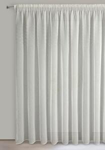 Dekorstudio Hotová etamínová záclona KLEO zdobená lesklými kryštálmi 350x270cm biela