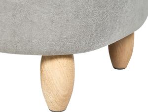Zviera koala detská stolička puf úložný priestor sivá zamatová drevené nohy detská izba