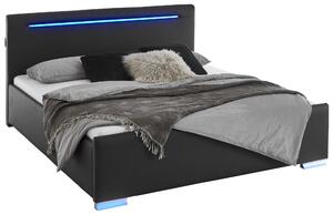 ČALÚNENÁ POSTEĽ, 180/200 cm, čierna Boxxx - Online Only spálne, Online Only
