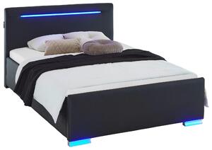 ČALÚNENÁ POSTEĽ, 140/200 cm čierna Boxxx - Online Only spálne, Online Only