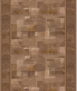 Associated Weavers , Protišmykový behúň na mieru Tribe 44 hnedý, šíre 100 cm, hnedá, chodba / predsieň