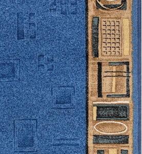 Associated Weavers , Protišmykový behúň na mieru Jena 77, šíre 67 cm, modrá, chodba / predsieň
