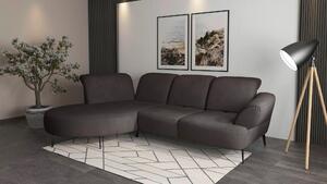 ROHOVÁ SEDAČKA, textil, grafitová Sit & More - Sedačky, Online Only