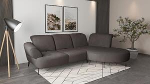 ROHOVÁ SEDAČKA, textil, grafitová Sit & More - Sedačky, Online Only