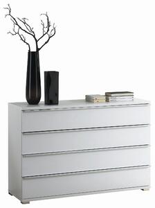 KOMODA, biela, 120/80/40 cm Cantus - Komody