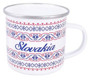 Smaltovaný hrnček Slovenský motív 300ml (Šálka na čaj, kávu)