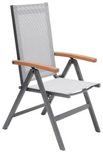 ZÁHRADNÉ SKLADACIE KRESLO, drevo, kov, textil Ambia Garden - Záhradné stoličky
