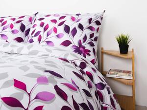 XPOSE® Bavlnené obliečky IVANKA na dve postele - fialové