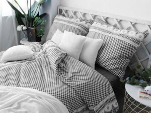 XPOSE® Bavlnené obliečky APOLENA na dve postele - sivé