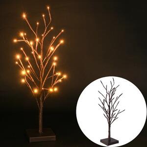 Dekoratívny LED stromček čierny 60 cm, 24 LED