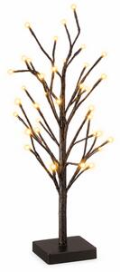 Dekoratívny LED stromček čierny 60 cm, 24 LED