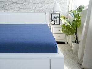 XPOSE® Jersey plachta Exclusive - tmavo modrá 160x200 cm