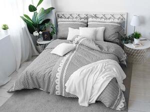 XPOSE® Bavlnené obliečky APOLENA na dve postele - sivé