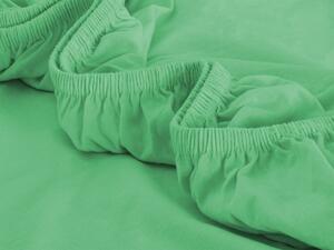 XPOSE® Detská jersey plachta Exclusive - letná zelená 80x160 cm