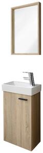 HOSŤOVSKÁ KÚPEĽŇA, dub sonoma, 40 cm home24 - Kúpeľňové skrinky, Online Only
