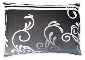 XPOSE® Bavlnená obliečka na vankúš EMANUELA DUO - čierna/sivá 50x70 cm