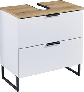 SKRINKA POD UMÝVADLO, biela, biela, farba duba, 60/60/35 cm home24 - Kúpeľňové skrinky, Online Only