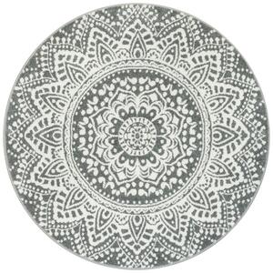 Koberec Lima G757A mandala, krémový / sivý kruh