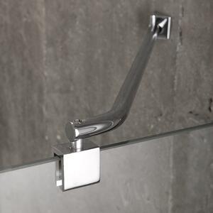 Sprchový Kút 80x80 Oblý Sklenený 6 Mm Bez Rámu | London
