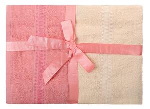 XPOSE® Darčekové balenie uterákov ARIEL - vanilkové/lososové 4ks