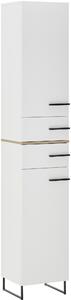 VYSOKÁ SKRINKA, biela, biela, farba duba, 35/194/33 cm home24 - Kúpeľňové skrinky, Online Only