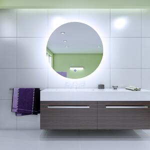 LED zrkadlo okrúhle Romantico ⌀70cm studená biela - dotykový spínač