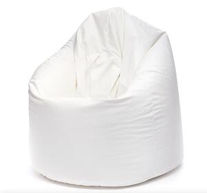 INTERMEDIC SK - Sedací vak Mega Sako z ekokože 135x85 cm | relaxačné a pôrodné kreslo, 335 l Farba: E01 - Biela (ekokoža)