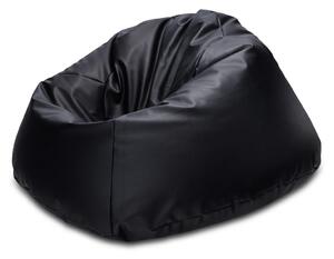 INTERMEDIC SK - Sedací vak MAXI 140x70 cm | extra veľký vak na sedenie a ležanie, 570 l Farba: E14 - Čierna (Ekokoža)