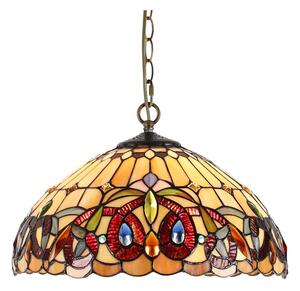 Prezent 1704 - Luster na reťazi TIFFANY 2xE27/60W/230V