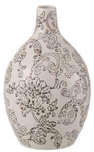 Bielo-čierna porcelánová váza s kvetmi Zen Ball – 20*20*33 cm - J-Line by Jolipa